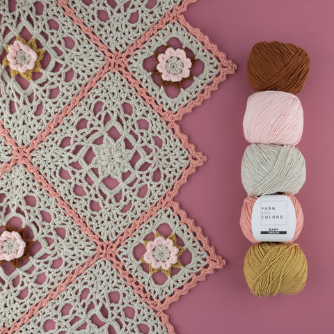 Haakpakket | Yarn and Colors | Romantic Throw