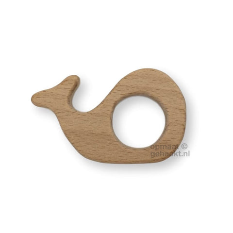 Houten bijtring Giraffe