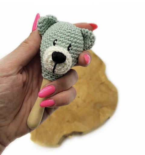 Houten sambabal | 12 cm | Durable | Geschikt voor de MINI Piekje-haakpatronen