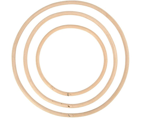 Houten ring | plat | 30cm