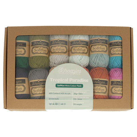 Scheepjes Softfun 20 gram Colourpack | 12 kleuren | Tropical Paradise