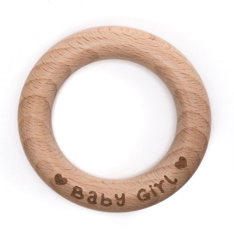 Houten bijtring | Tekst Baby Boy | Durable
