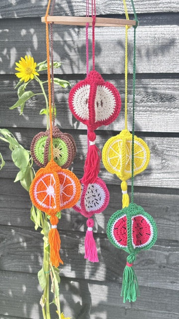 Haakpakket| FienCrochet | Fruitmobiel Slices of Summer